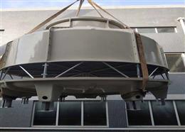 簡陽GL-200T冷卻塔，100T舊塔維修現(xiàn)場