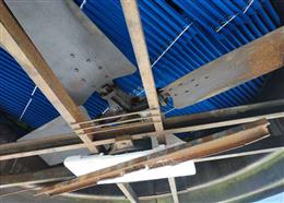 四川眉山GFNL-150T方形逆流式冷卻塔填料更換現(xiàn)場-攀鋼集團(tuán)眉山工廠